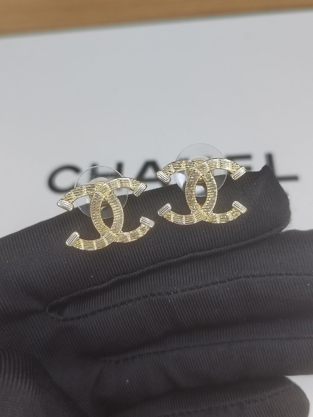 18K Classic  Chanel Earrings