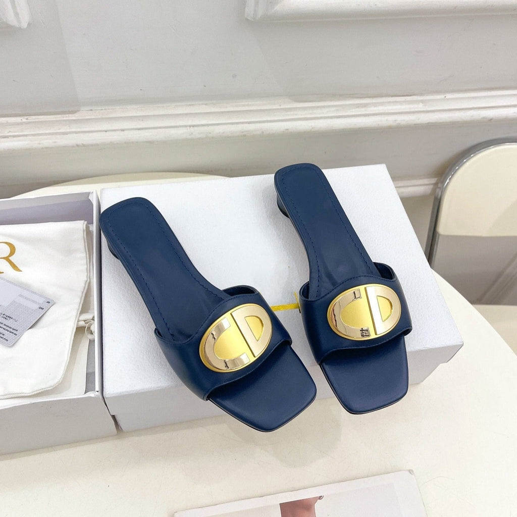 DIOR CD FOREVER HEELED 1.5CM BLUE