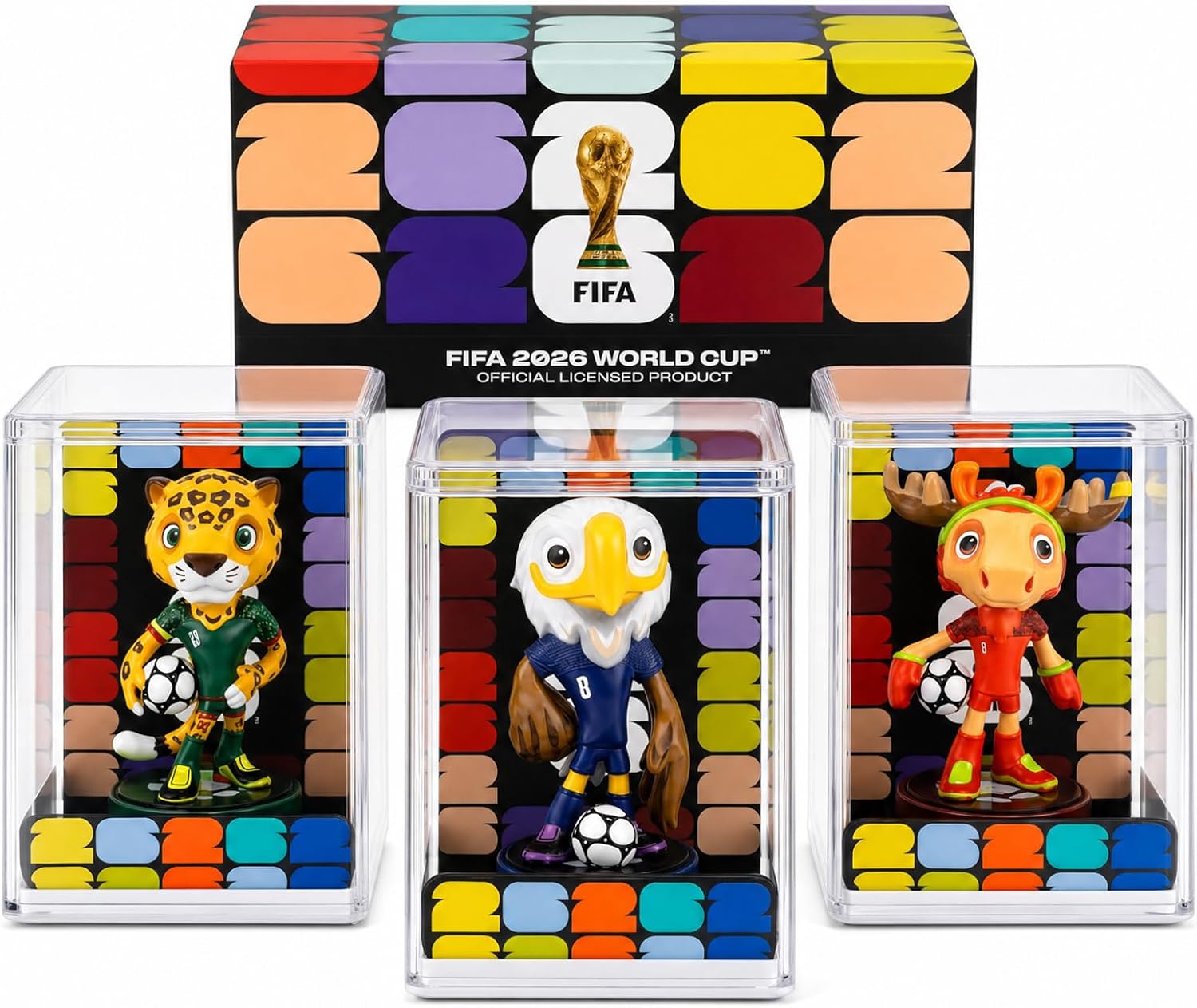 FIFA Official Licensed World Cup 2026 10.3" Display Statue, Custom Laser Engraved Text & Logo with Acrylic Dome, Personalized Gift for Soccer Fans & Collectors (5 inch)