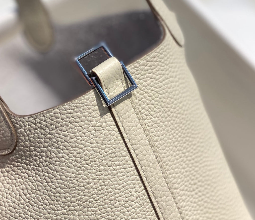 HERMES picotin lock 18 ivory togo shw