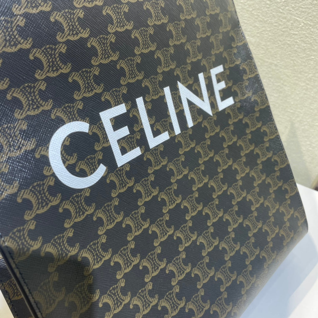 CELINE TRIOMPHE  32 BLUE IN PATTERN CALFSKIN