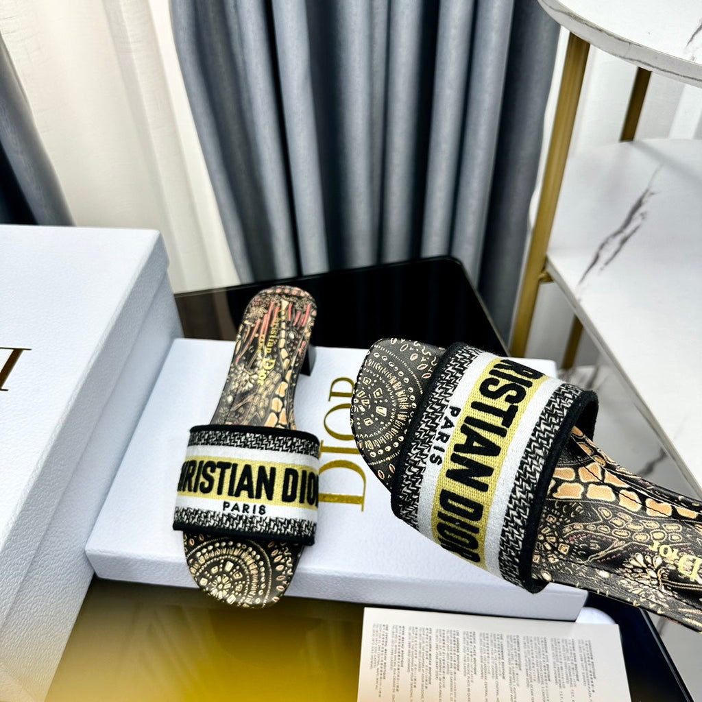 DIOR CD Mule Dway Heeled Slide 45mm Style 60
