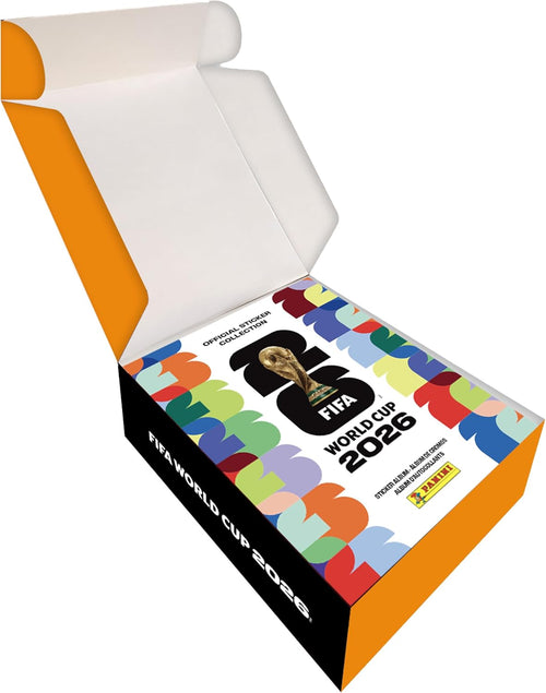 2026 FIFA World Cup Sticker Collection - Amazon Exclusive Collectors Bundle - Hardcover Album + Tin with 50 Sticker Packs
