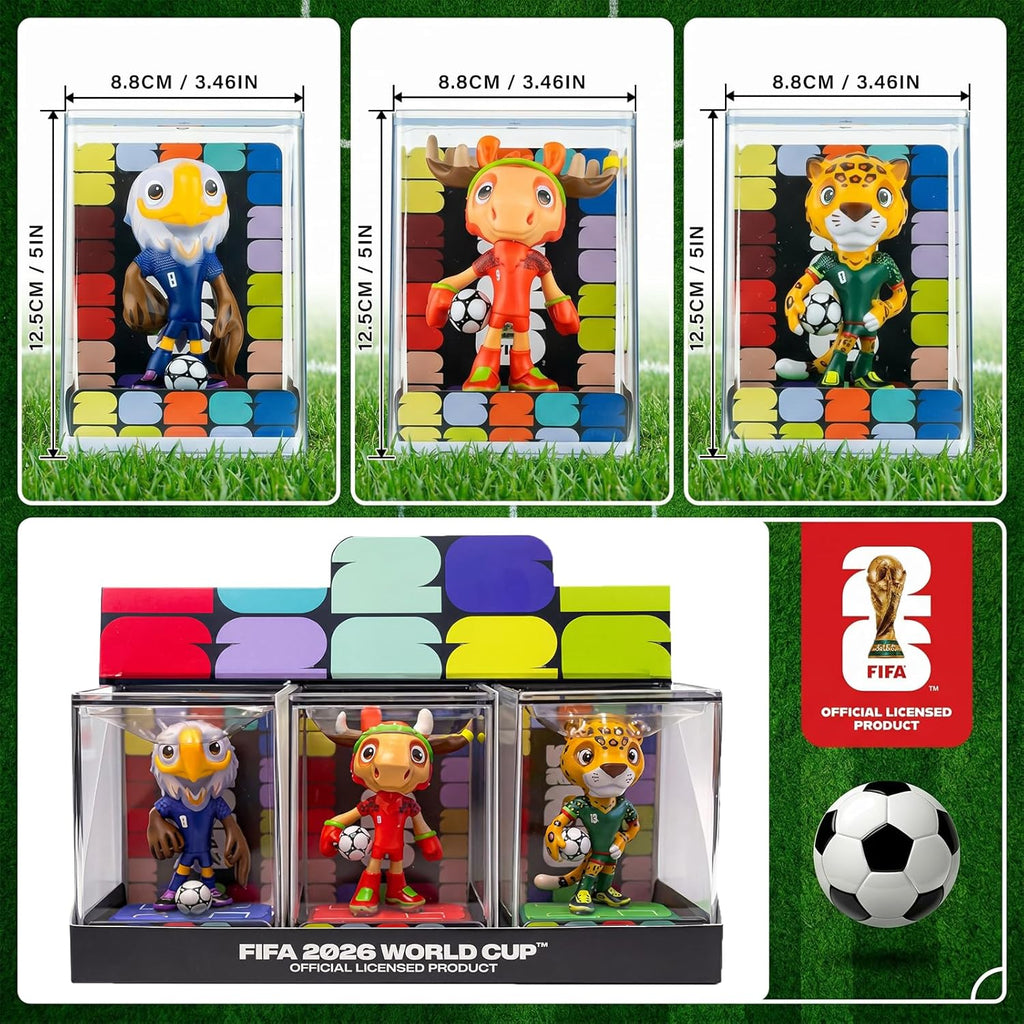 FIFA Official Licensed World Cup 2026 10.3" Display Statue, Custom Laser Engraved Text & Logo with Acrylic Dome, Personalized Gift for Soccer Fans & Collectors (5 inch)
