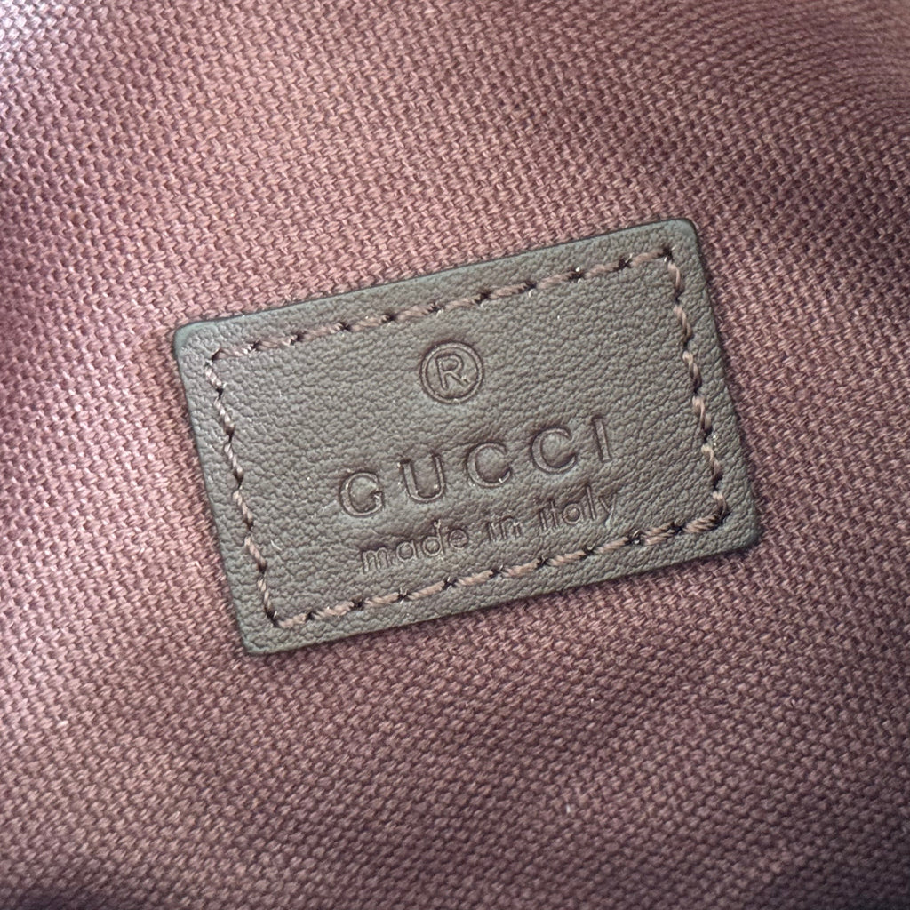 GUCCI 26S SHOULDER BAG 19 IN BLACK BROWN CALFSKIN