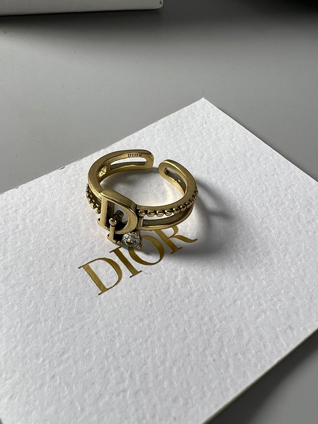18K Dior Crystal Rings