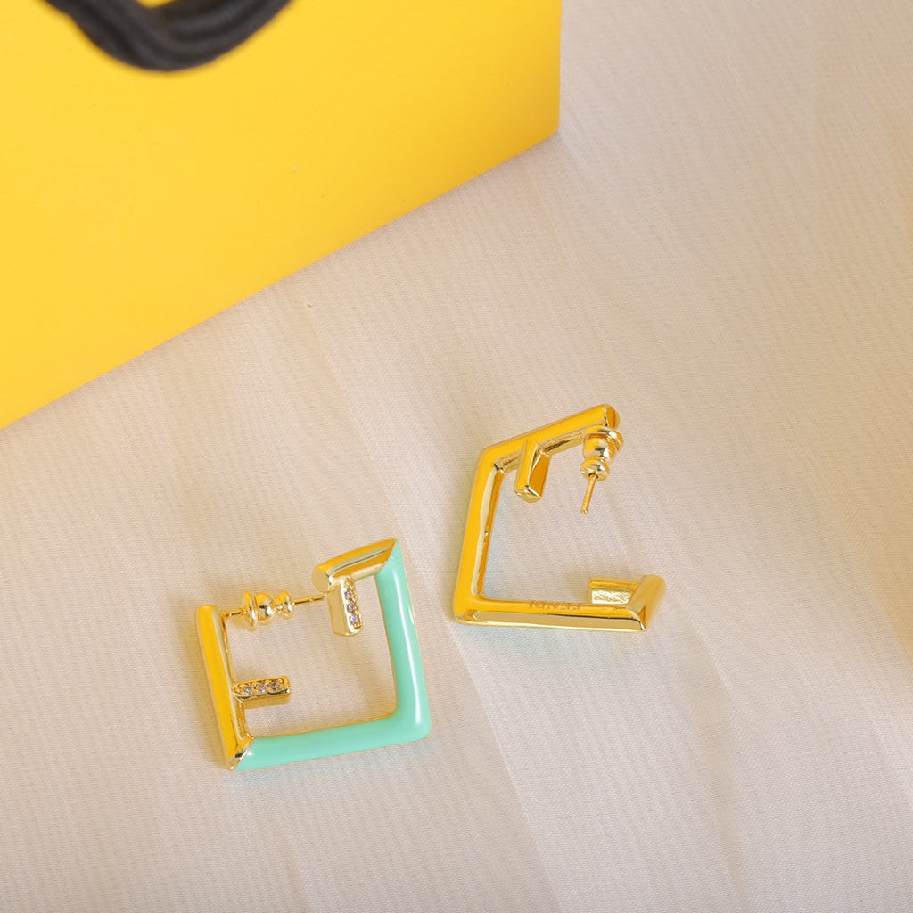 18K Fendi Vintage Earrings