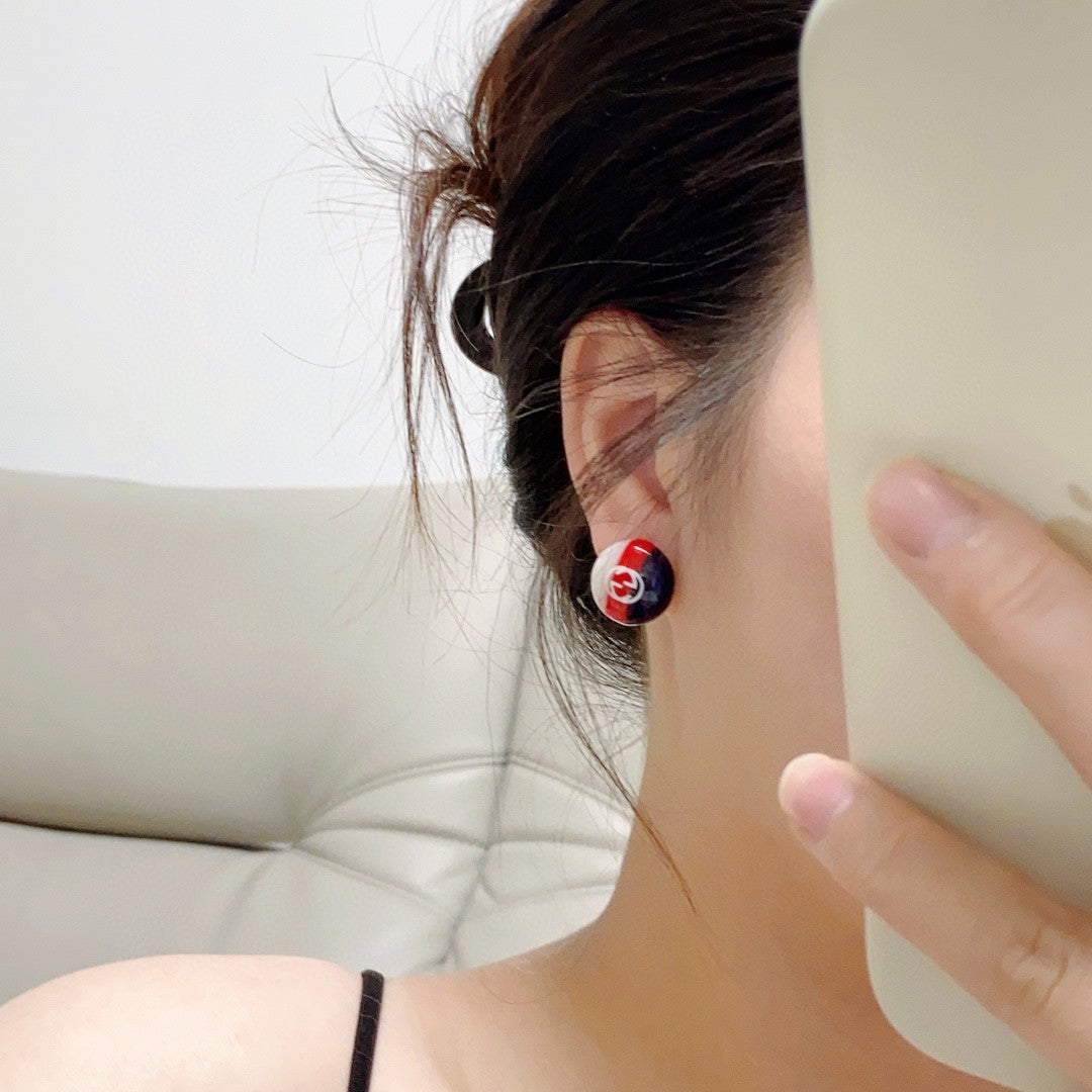 18K Double Gucci Color Earrings