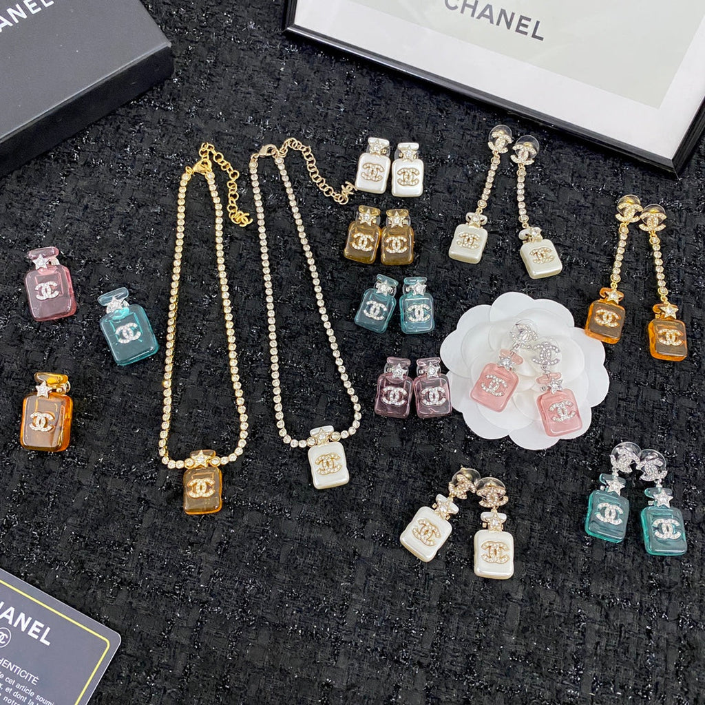 18K  Chanel Perfume Color Bottle Brooch
