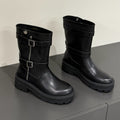 DIOR MAJOR ANKLE BOOT IN BLACK CALFSKIN