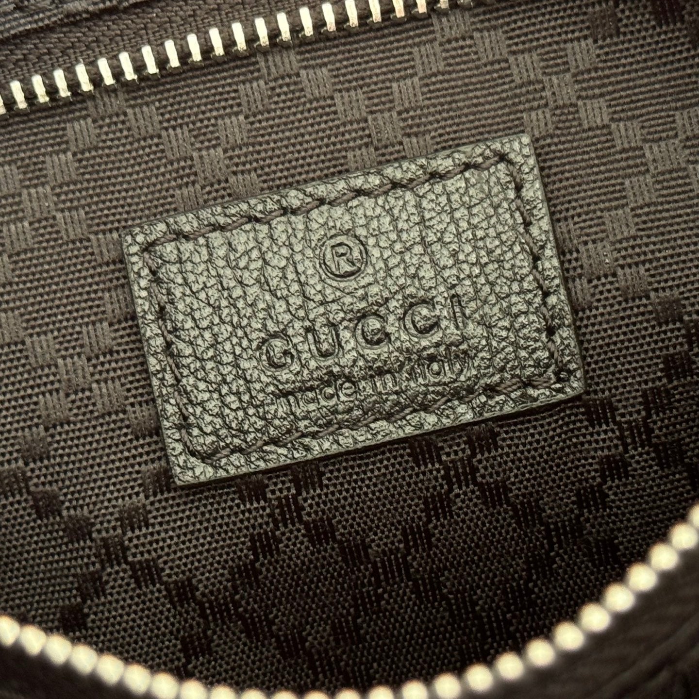 GUCCI 26S JACKIE SLIM SHOULDER BAG 27 IN BLACK CANVAS