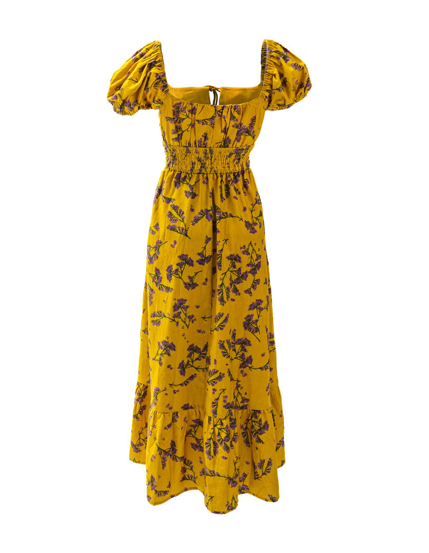 Keira Dress Scalavender in Linen